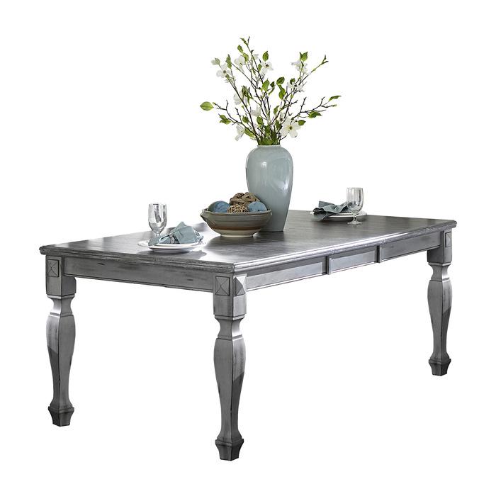 Fulbright Dining Table in Gray 5520-78 - U&U Home Budget Furniture (Carteret, NJ)