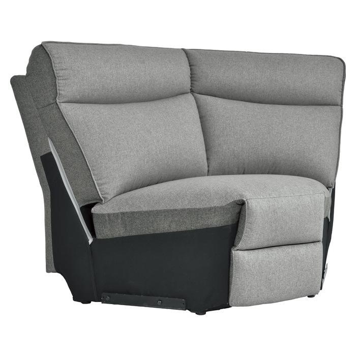 Maroni Corner Seat in Dark Gray/Light Gray 8259-CR - U&U Home Budget Furniture (Carteret, NJ)