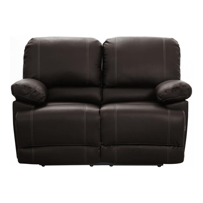 Cassville Double Reclining Loveseat in Dark Brown 8403-2 - U&U Home Budget Furniture (Carteret, NJ)