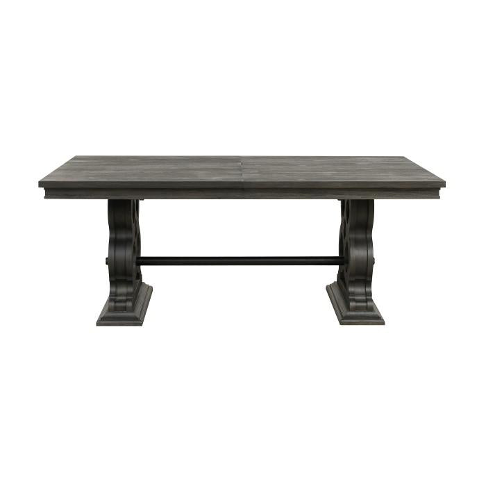 Arasina Dining Table in Dark Pewter 5559N-96* - U&U Home Budget Furniture (Carteret, NJ)