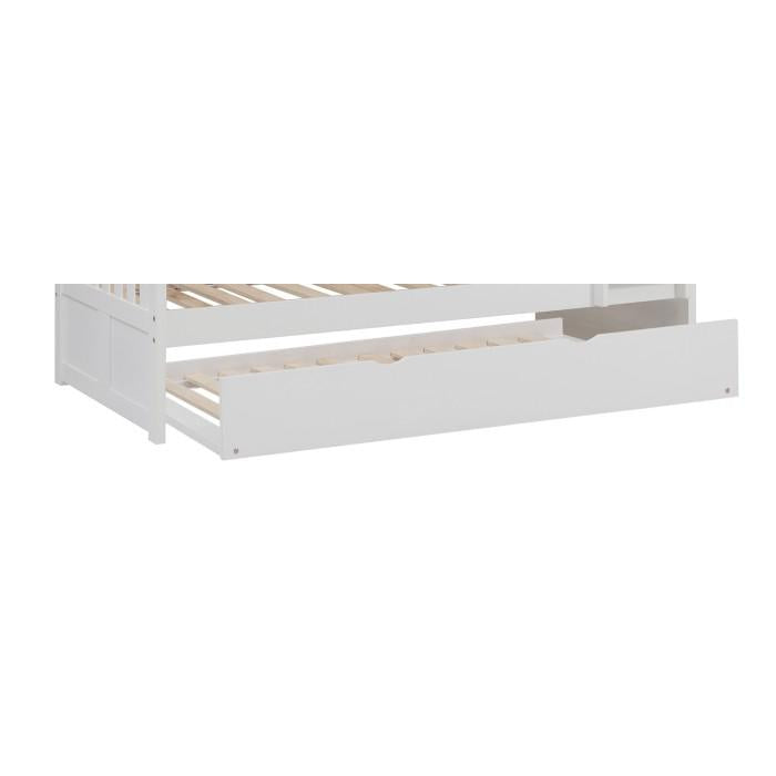 Galen Twin Trundle in White B2053W-R - U&U Home Budget Furniture (Carteret, NJ)