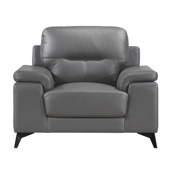 Mischa Chair in Dark Gray 9514DGY-1 - U&U Home Budget Furniture (Carteret, NJ)