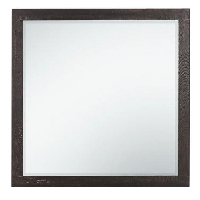 Miter Mirror in Rustin Mahogany & Dark Ebony 1762-6 - U&U Home Budget Furniture (Carteret, NJ)