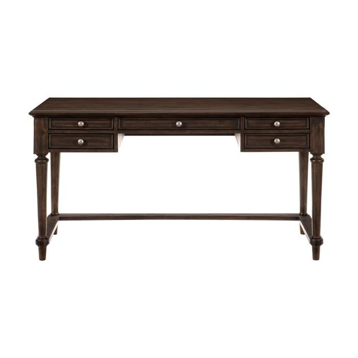 Cardano Writing Desk w/ 3 Working Drawers in Charcoal 1689-16 - U&U Home Budget Furniture (Carteret, NJ)
