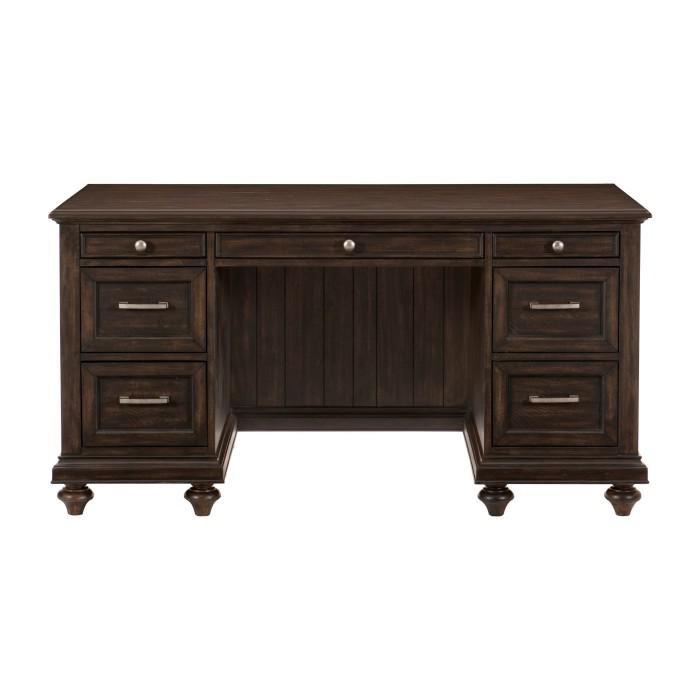 Cardano Executive Desk in Charcoal 1689-17 - U&U Home Budget Furniture (Carteret, NJ)