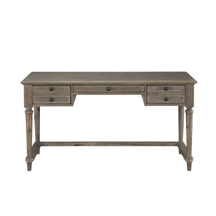 Cardano Writing Desk w/ 3 Working Drawers in Brown 1689BR-16 - U&U Home Budget Furniture (Carteret, NJ)