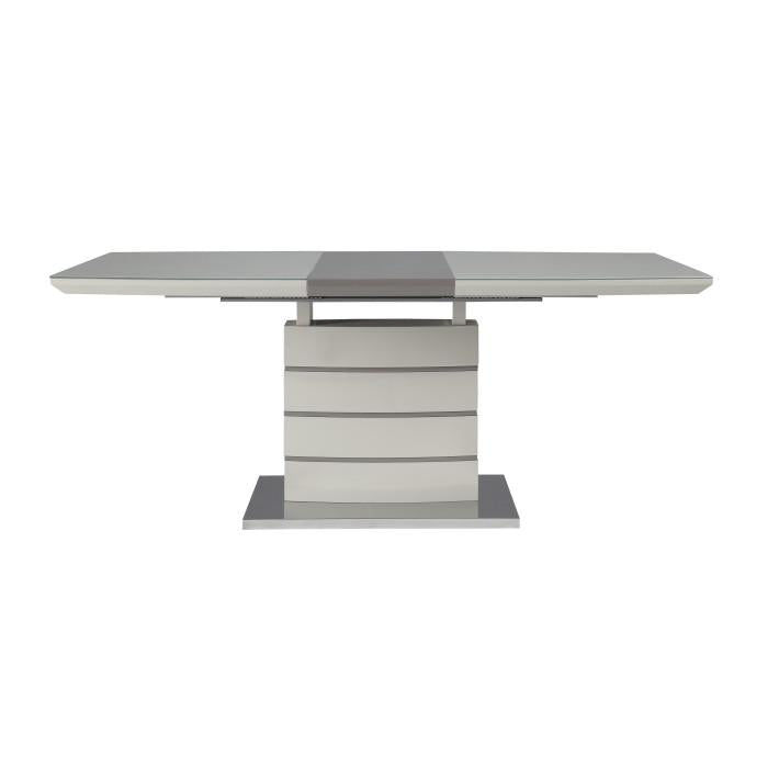 Glissand Dining Table in White & Gray 5599-71* - U&U Home Budget Furniture (Carteret, NJ)