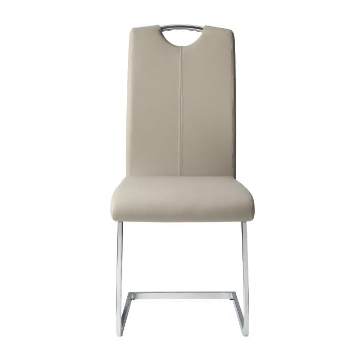 Glissand Side Chair in Chrome (Set of 2) - U&U Home Budget Furniture (Carteret, NJ)