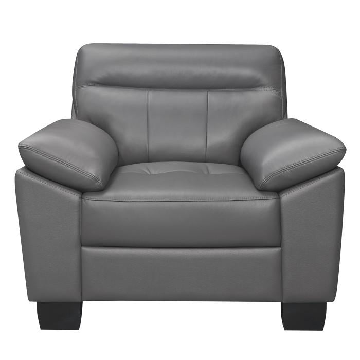 Denizen Chair in Dark Gray 9537DGY-1 - U&U Home Budget Furniture (Carteret, NJ)