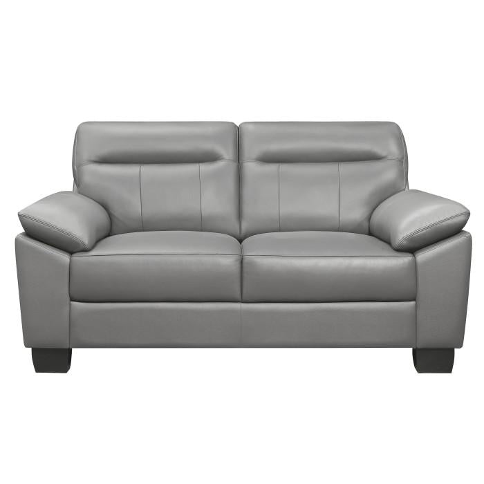 Denizen Loveseat in Gray 9537GRY-2 - U&U Home Budget Furniture (Carteret, NJ)