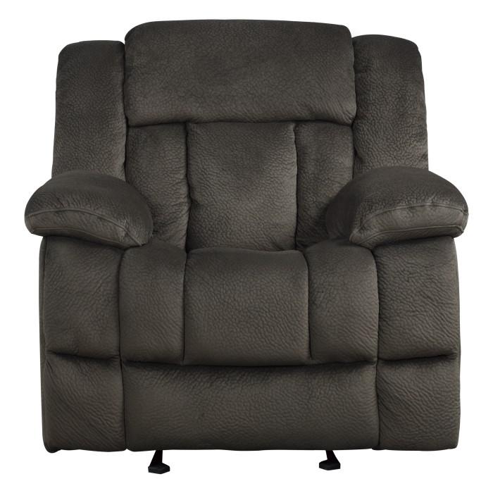 Laurelton Glider Reclining Chair in Chocolate 9636-1 - U&U Home Budget Furniture (Carteret, NJ)