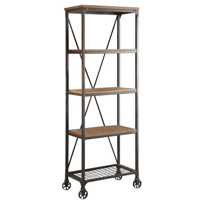 Millwood 26"W Bookcase in Pine 5099-16 - U&U Home Budget Furniture (Carteret, NJ)