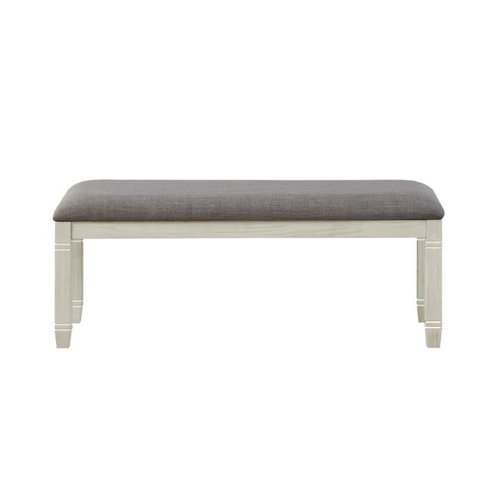Granby Bench in Antique White 5627NW-13 - U&U Home Budget Furniture (Carteret, NJ)