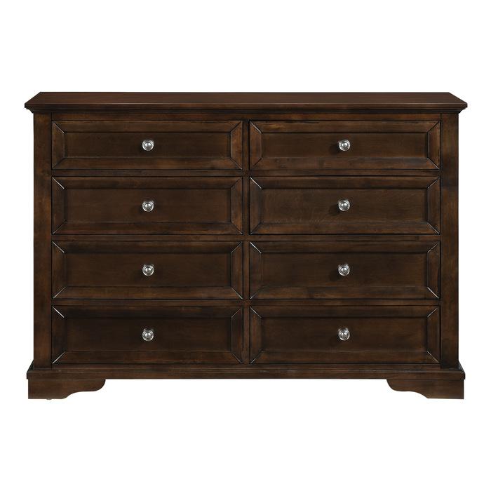 Eunice Dresser in Espresso 1844DC-5 - U&U Home Budget Furniture (Carteret, NJ)