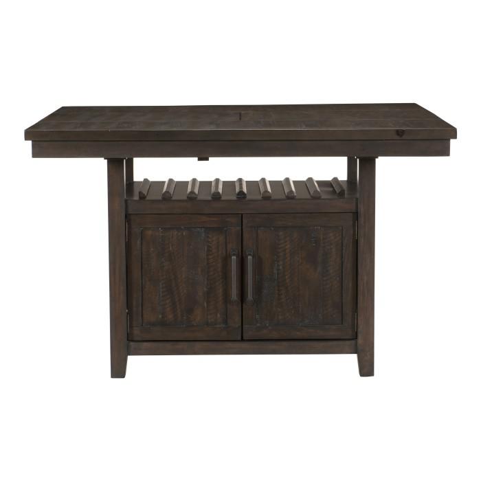 Oxton Counter Height Table in Dark Cherry 5655-36* - U&U Home Budget Furniture (Carteret, NJ)