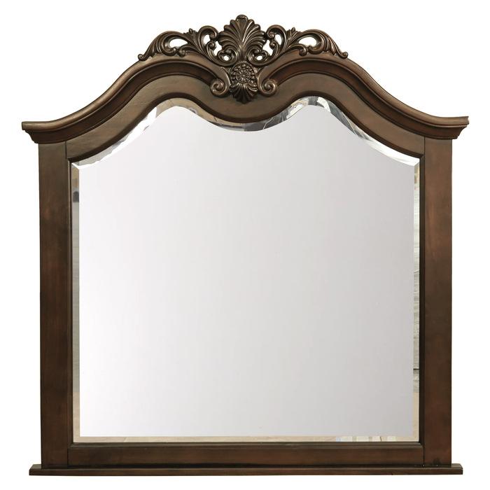 Mont Belvieu Mirror in Dark Cherry 1869-6 - U&U Home Budget Furniture (Carteret, NJ)