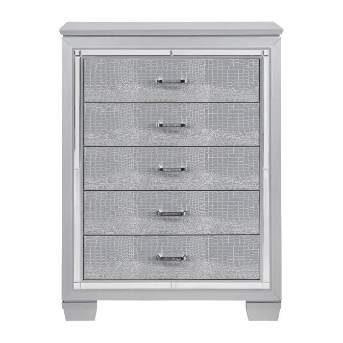 Allura Chest in Silver 1916-9 - U&U Home Budget Furniture (Carteret, NJ)