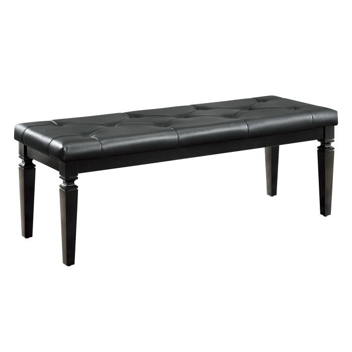 Allura Bed Bench in Black 1916BK-FBH - U&U Home Budget Furniture (Carteret, NJ)
