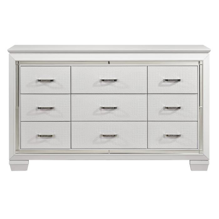 Allura Dresser in White 1916W-5 - U&U Home Budget Furniture (Carteret, NJ)