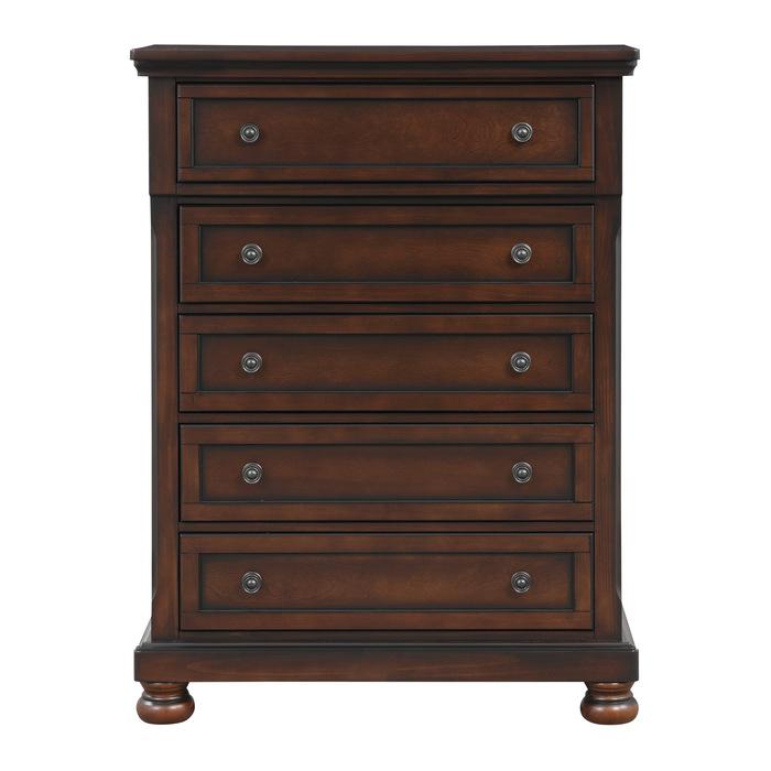 Cumberland Chest in Brown Cherry 2159-9 - U&U Home Budget Furniture (Carteret, NJ)