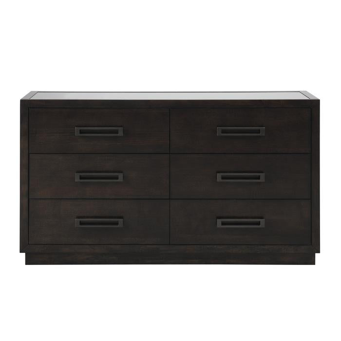 Larchmont Dresser in Charcoal 5424-5 - U&U Home Budget Furniture (Carteret, NJ)