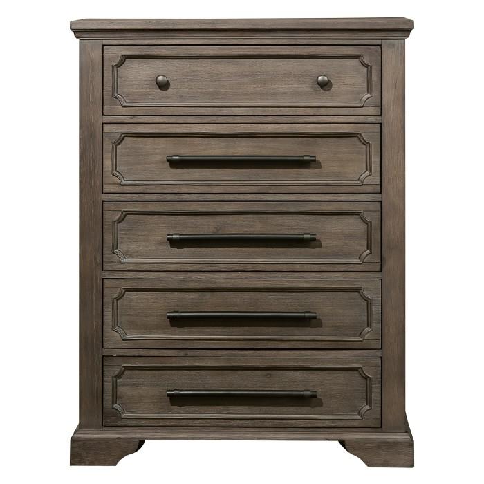 Taulon Chest in Dark Oak 5438-9 - U&U Home Budget Furniture (Carteret, NJ)