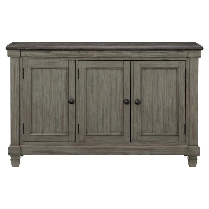 Granby Server in Coffee and Antique Gray 5627GY-40 - U&U Home Budget Furniture (Carteret, NJ)