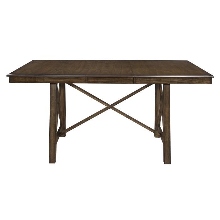 Levittown Counter Height Table in Brown 5757-36 - U&U Home Budget Furniture (Carteret, NJ)