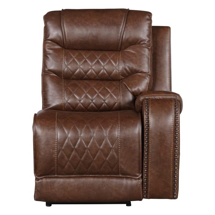 Putnam Power Right Side Reclining Chair with USB Port in Brown 9405BR-RRPW - U&U Home Budget Furniture (Carteret, NJ)