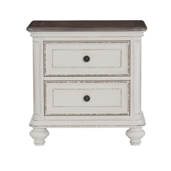 Baylesford Nightstand in Two Tone 1624W-4 - U&U Home Budget Furniture (Carteret, NJ)