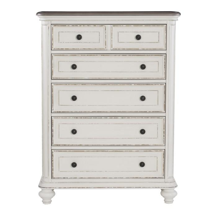 Baylesford Chest in Two Tone 1624W-9 - U&U Home Budget Furniture (Carteret, NJ)