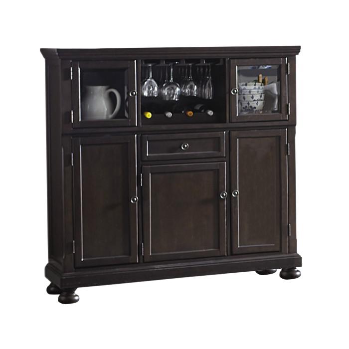 Begonia Curio in Gray 1718GY-40 - U&U Home Budget Furniture (Carteret, NJ)