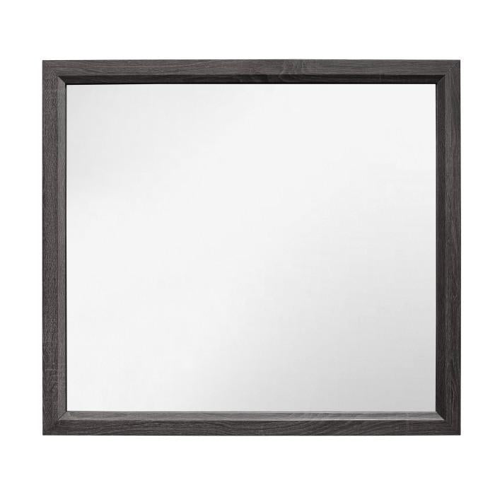 Davi Mirror in Gray 1645-6 - U&U Home Budget Furniture (Carteret, NJ)