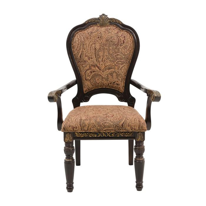 Russian Hill Arm Chair in Cherry (Set of 2) - U&U Home Budget Furniture (Carteret, NJ)