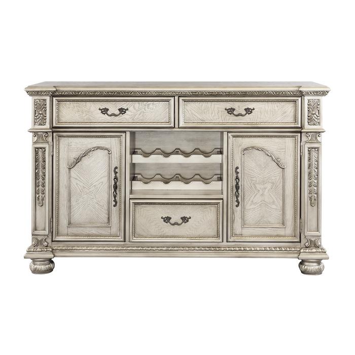 Catalonia Server in Platinum Gold 1824PG-40 - U&U Home Budget Furniture (Carteret, NJ)