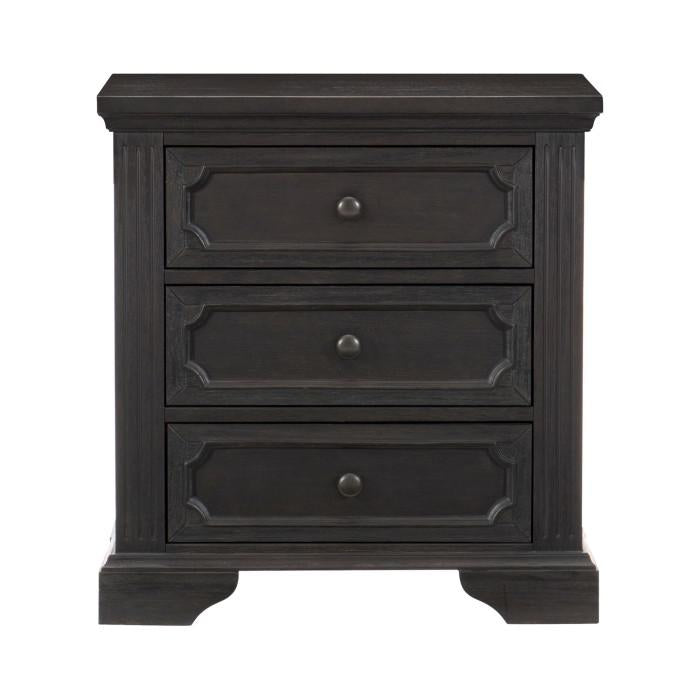 Bolingbrook Nightstand in Coffee 1647-4 - U&U Home Budget Furniture (Carteret, NJ)