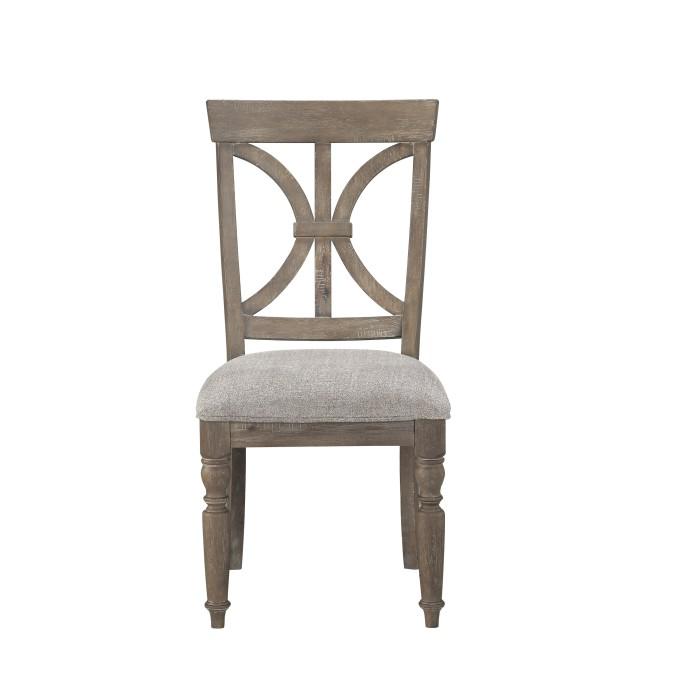 Cardano Side Chair in Light Brown (Set of 2) - U&U Home Budget Furniture (Carteret, NJ)