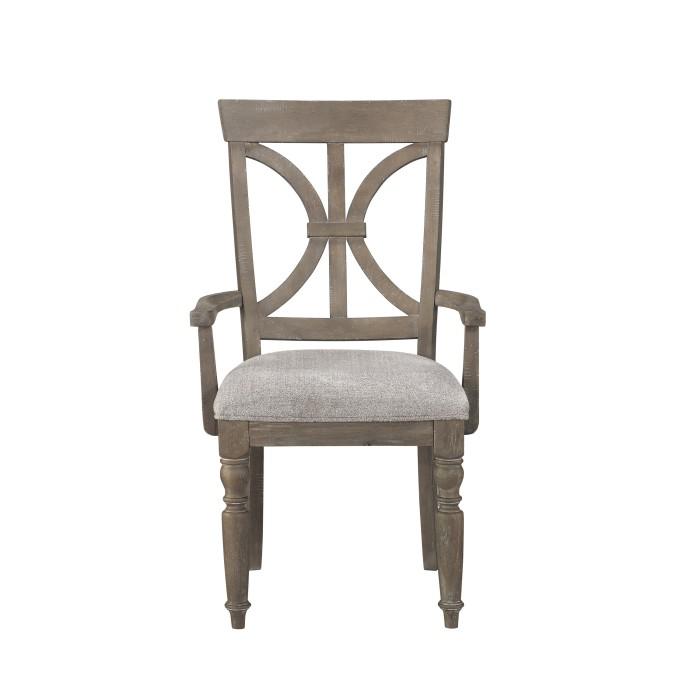 Cardano Arm Chair in Light Brown(Set of 2) - U&U Home Budget Furniture (Carteret, NJ)
