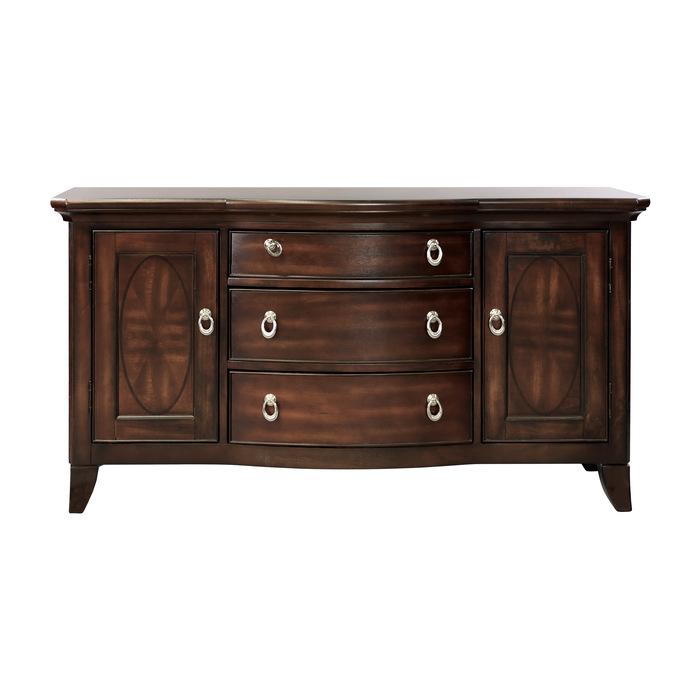 Keegan Buffet/Server in Cherry 2546-55 - U&U Home Budget Furniture (Carteret, NJ)