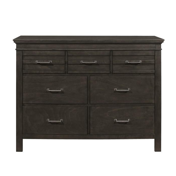 Blaire Farm Dresser in Saddle Brown Wood 1675-5 - U&U Home Budget Furniture (Carteret, NJ)