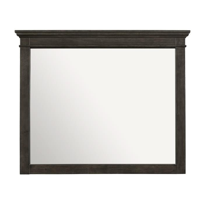Blaire Farm Mirror in Saddle Brown Wood 1675-6 - U&U Home Budget Furniture (Carteret, NJ)
