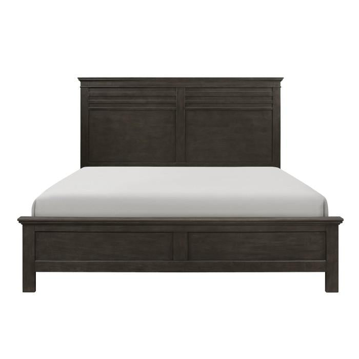 Blaire Farm Full Panel Bed in Saddle Brown Wood 1675F-1* - U&U Home Budget Furniture (Carteret, NJ)