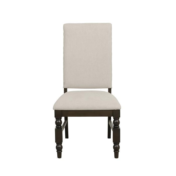 Yates Side Chair in Dark Oak (Set of 2) - U&U Home Budget Furniture (Carteret, NJ)