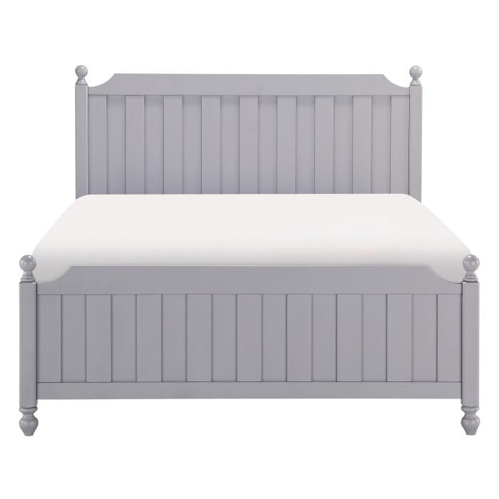 Wellsummer Full Panel Bed in Gray 1803GYF-1* - U&U Home Budget Furniture (Carteret, NJ)