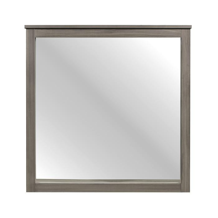 Waldorf Mirror in Dark Gray 1902-6 - U&U Home Budget Furniture (Carteret, NJ)