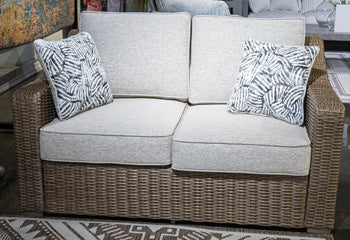Laguna Heights Outdoor Loveseat with Cushion - U&U Home Budget Furniture (Carteret, NJ)