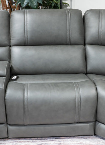 5Z - Pittson Power Reclining Sectional - U&U Home Budget Furniture (Carteret, NJ)