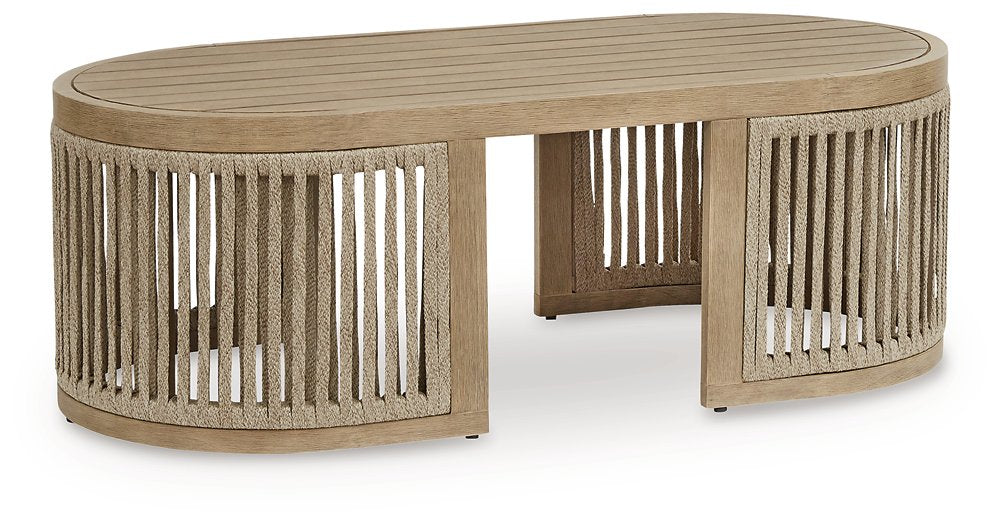 Serena Shores Outdoor Coffee Table - U&U Home Budget Furniture (Carteret, NJ)