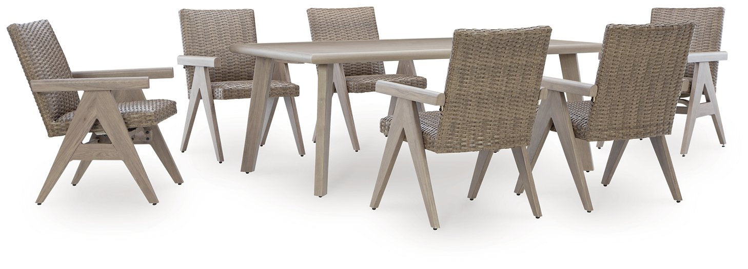 Cliff Trails Outdoor Dining Package - U&U Home Budget Furniture (Carteret, NJ)