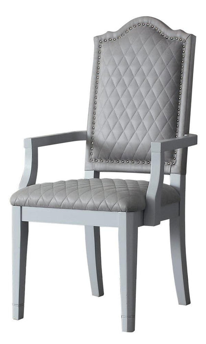 Acme Furniture House Marchese Arm Chair in Pearl Gray (Set of 2) 68863 - U&U Home Budget Furniture (Carteret, NJ)